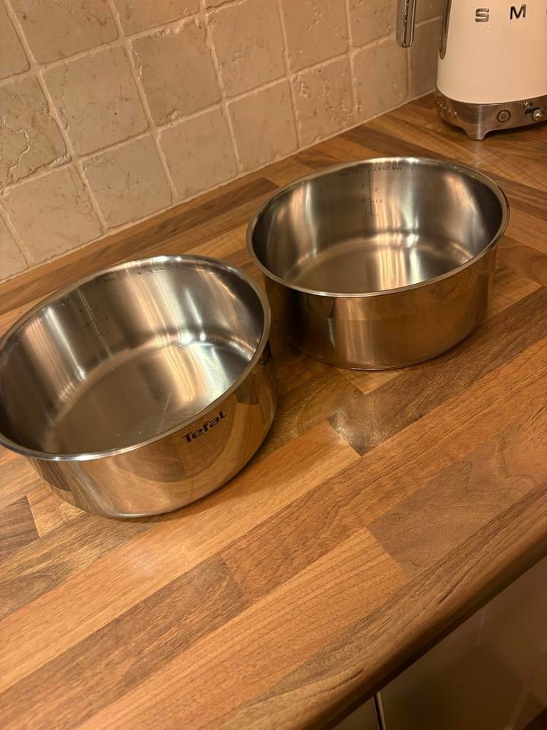 Tefal Ingenio Pannen - 2,8 liter - Gebruikt, Huis en Inrichting, Keuken | Potten en Pannen, Kookpan of Snelkookpan, Gebruikt, Inductieplaat