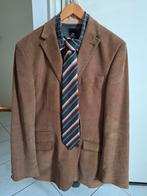 Mooi Heren Pak Combinatie Colbert Broek Overhemd Stropdas, Ophalen of Verzenden, Zo goed als nieuw, Maat 52/54 (L), Beige