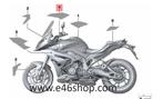 RECHTER ZIJKAP STIKKER BMW S1000XR OE 51148388998, -, -, Nieuw, Ophalen of Verzenden