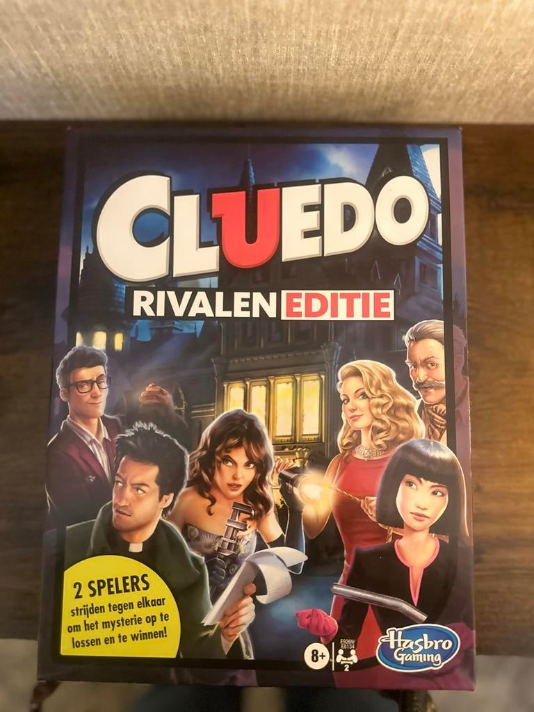Cluedo Rivalen Editie Bordspel - Zo goed als nieuw, Een of twee spelers, Ophalen, Zo goed als nieuw