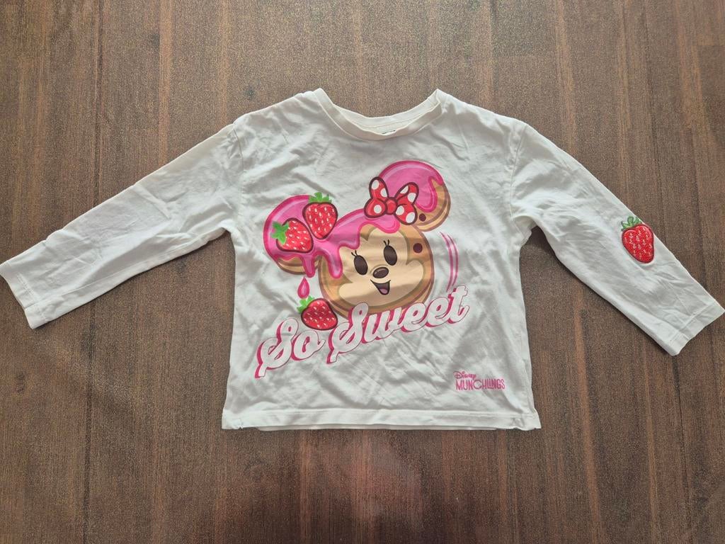 Disney Minnie Mouse Longsleeve - Maat 104 (3-4 jaar), Meisje, Ophalen of Verzenden, Zo goed als nieuw, Shirt of Longsleeve