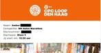 NN CPC Loop Halve Marathon Kaartje + locker, Overige typen, Nieuw, Hardlopen, Ophalen
