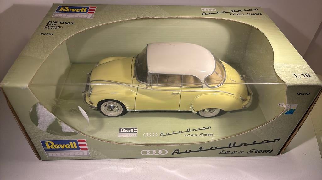 Auto union 1000 s coupe revell 1.18, Revell, Ophalen of Verzenden, A, A