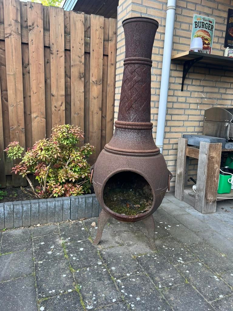 Terrashaard van staal, Ophalen, Gebruikt