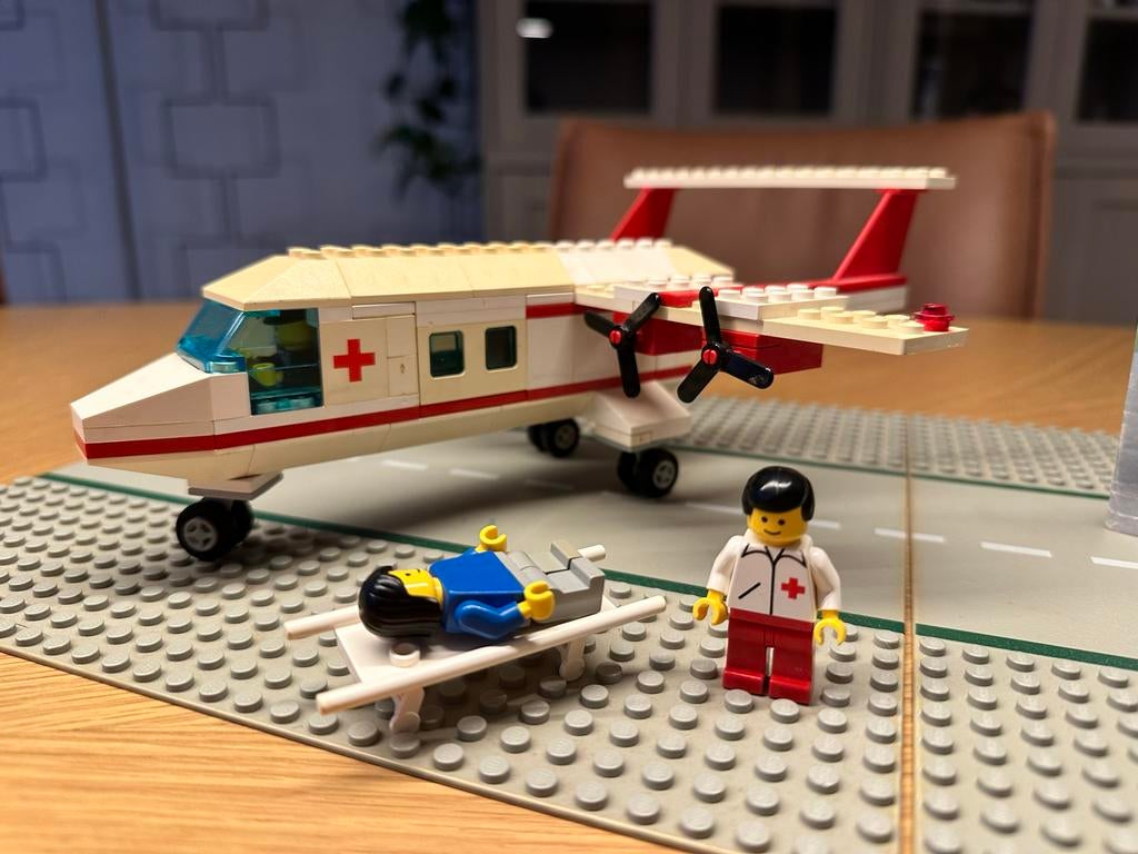 Lego ambulance vliegtuig 6356, Ophalen, Gebruikt, Complete set, Lego