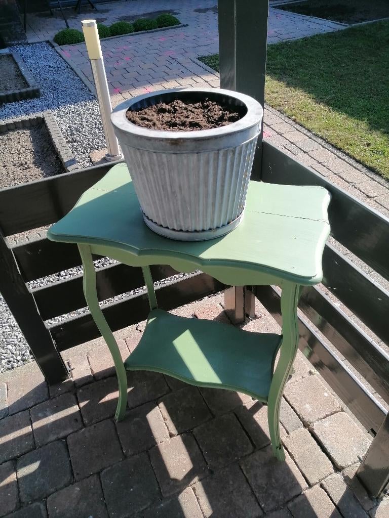 Plantenbak zink, Ophalen, Rond, Metaal, Minder dan 30 cm