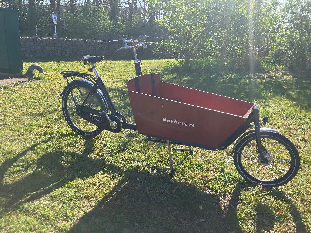 Bakfiets cargo long, Fietsen en Brommers, Fietsen | Bakfietsen, 4 kinderen of meer, Gebruikt, Elektrisch, Trommelrem