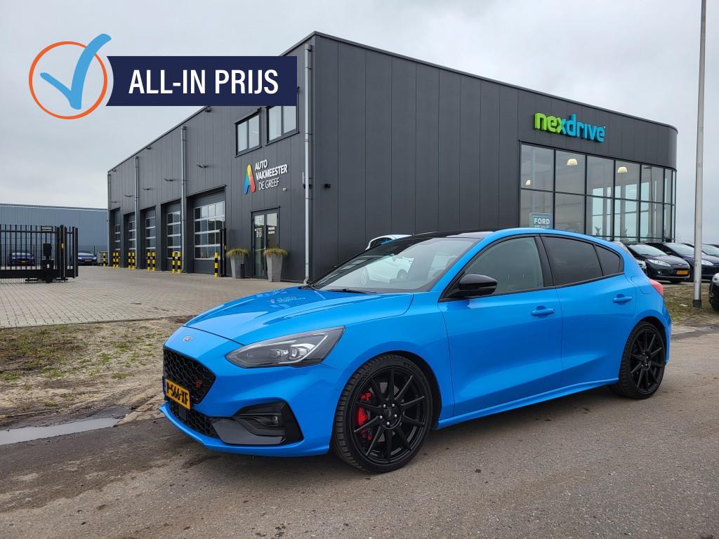 Ford Focus 2.3 EcoBoost ST-3 280 pk Edition Winterpack Camer, Auto's, Gebruikt, Euro 6, 4 cilinders, Blauw