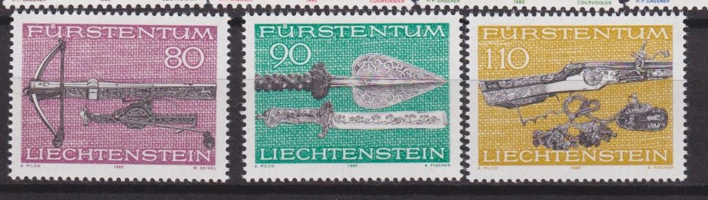 TSS Kavel 220056 Liechtenstein jacht PF minr 751- 753, Ophalen, Overige landen, Postfris