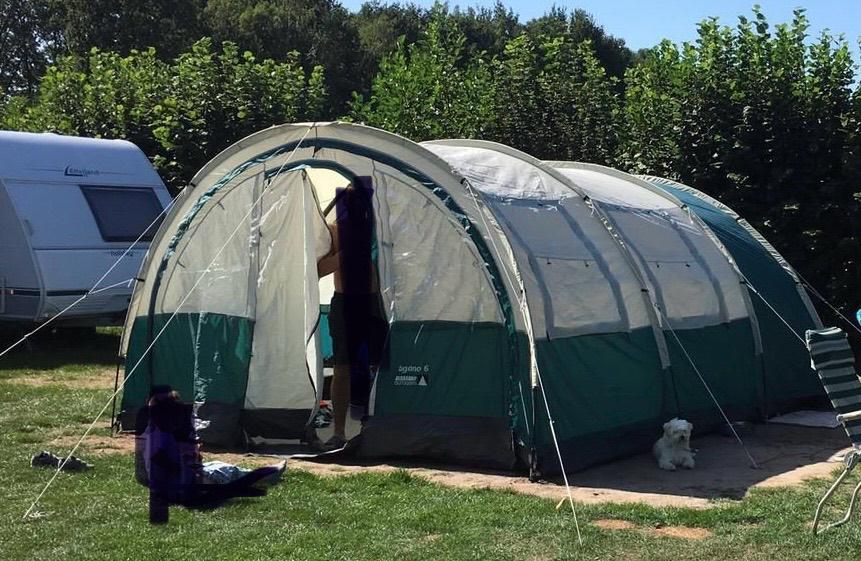 4 persoons tunneltent, Caravans en Kamperen, Tenten, Ophalen, Gebruikt, Tot en met 4