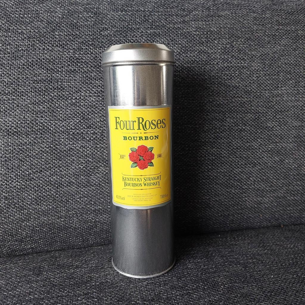 Leeg blik Four Roses Bourbon, Verzamelen, Ophalen of Verzenden, Zo goed als nieuw, Overige, Overige merken