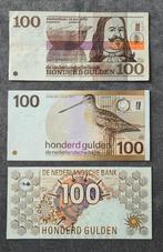 3 x 100 gulden nederland, Postzegels en Munten, Bankbiljetten | Nederland, Ophalen of Verzenden, 100 gulden, Setje
