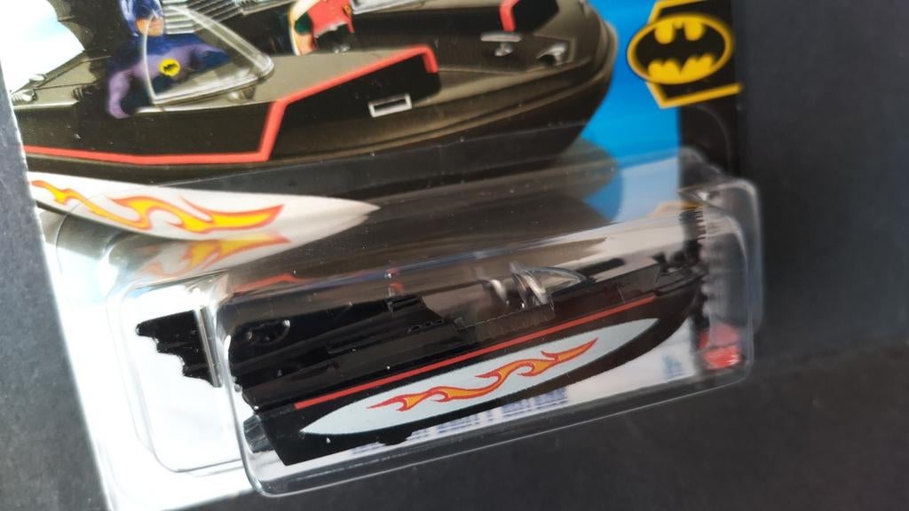 Batman Batboat Black 1:64 3inch Hotwheels Pol, 1186 MJ 1 NL, Auto, Verzenden, Nieuw