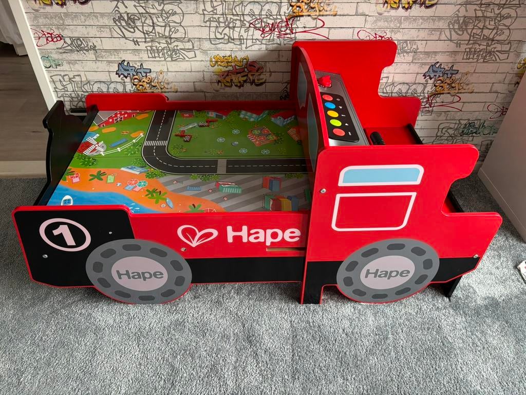 Hape houten trein tafel, Ophalen, Zo goed als nieuw