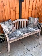 Tuinbank kussen zet steiger hout look 130 x40 z g a n, Ophalen of Verzenden, Zo goed als nieuw