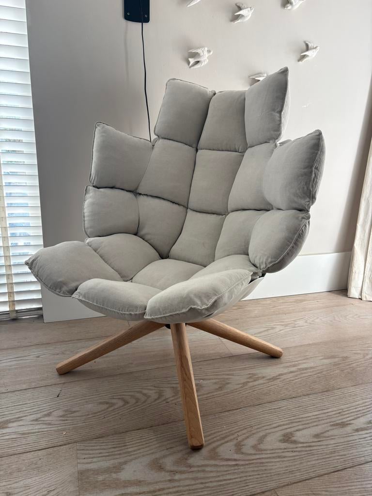 B&B Italia Husk fauteuil, Huis en Inrichting, Fauteuils, Ophalen, Gebruikt, 75 tot 100 cm, 50 tot 75 cm