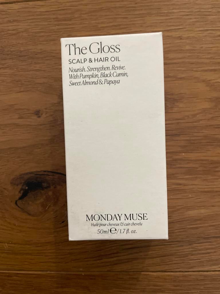 The Gloss Scalp & Hair Oil Monday Muse 50ml, Ophalen of Verzenden, Nieuw, Haarverzorger of -hersteller