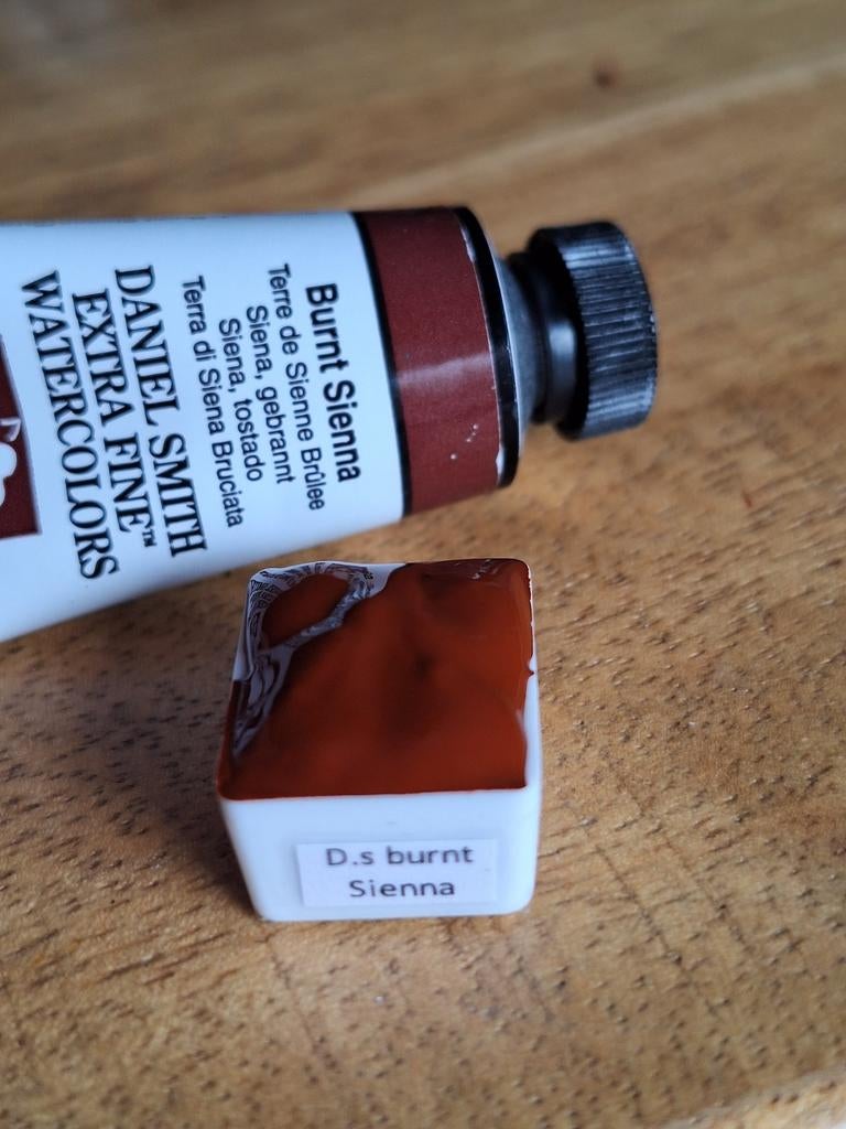 Daniel Smith Burnt Sienna aquarelverf ½ napje, Ophalen of Verzenden