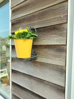 Twee gietijzeren vintage planten houders voor aan de muur, Tuin en Terras, Gebruikt, Minder dan 30 cm, Rond, Ophalen of Verzenden