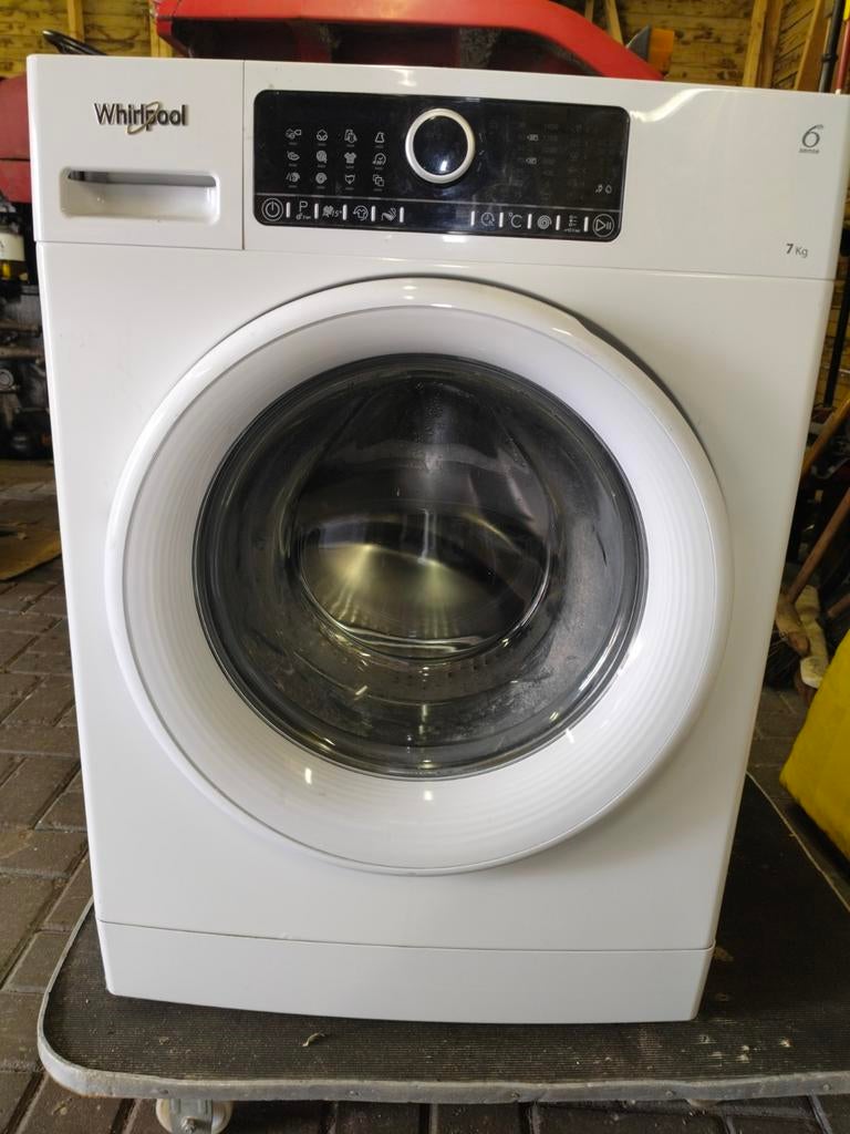 Whirlpool wasmachine 7 kg, Witgoed en Apparatuur, Wasmachines, Gebruikt, Voorlader, 6 tot 8 kg, 85 tot 90 cm, 1200 tot 1600 toeren