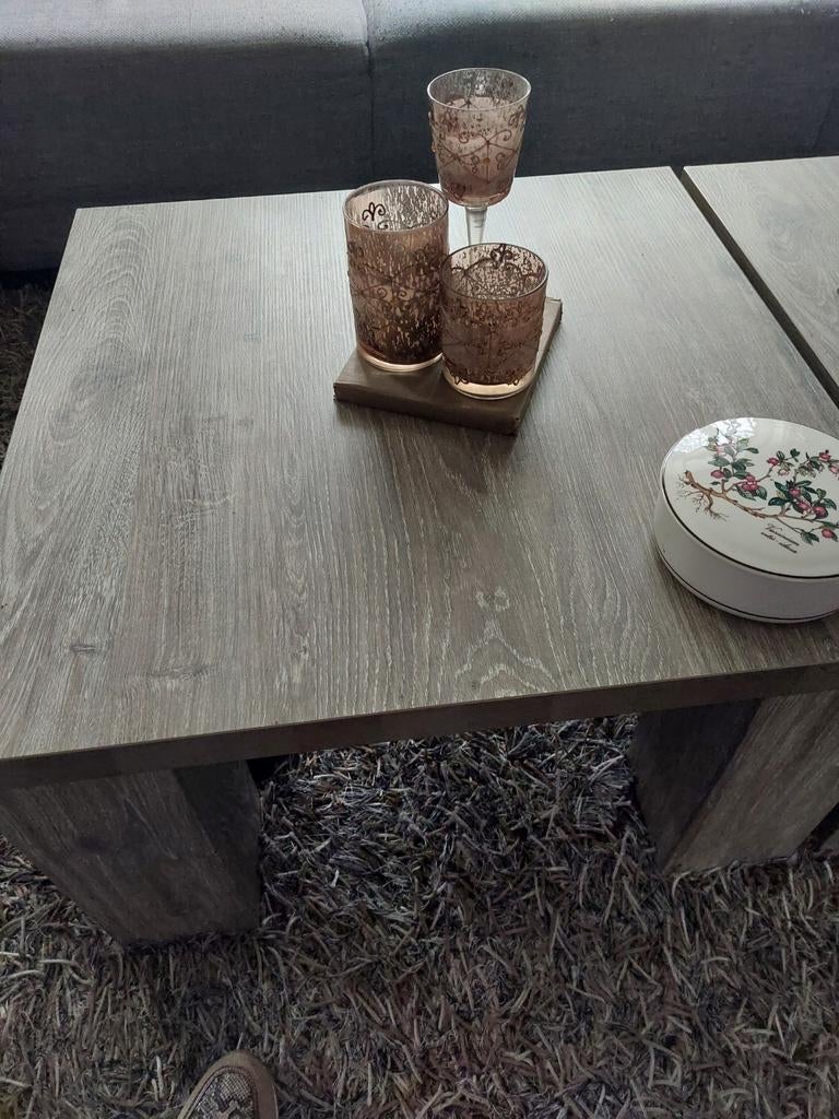 Salontafel 2 stuks, 50 tot 100 cm, Zo goed als nieuw, Minder dan 50 cm, Rechthoekig