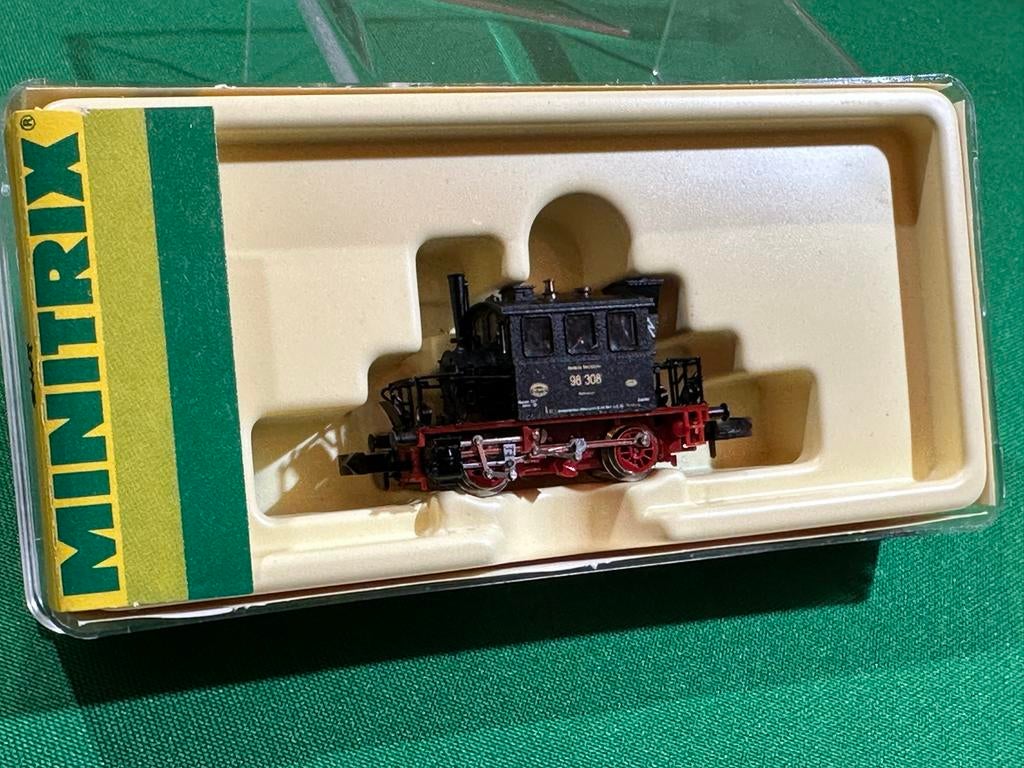 88- Minitrix 12017 Glaskasten Zwart Locomotief ZGAN in doos, Hobby en Vrije tijd, Trix, Ophalen of Verzenden, Zo goed als nieuw