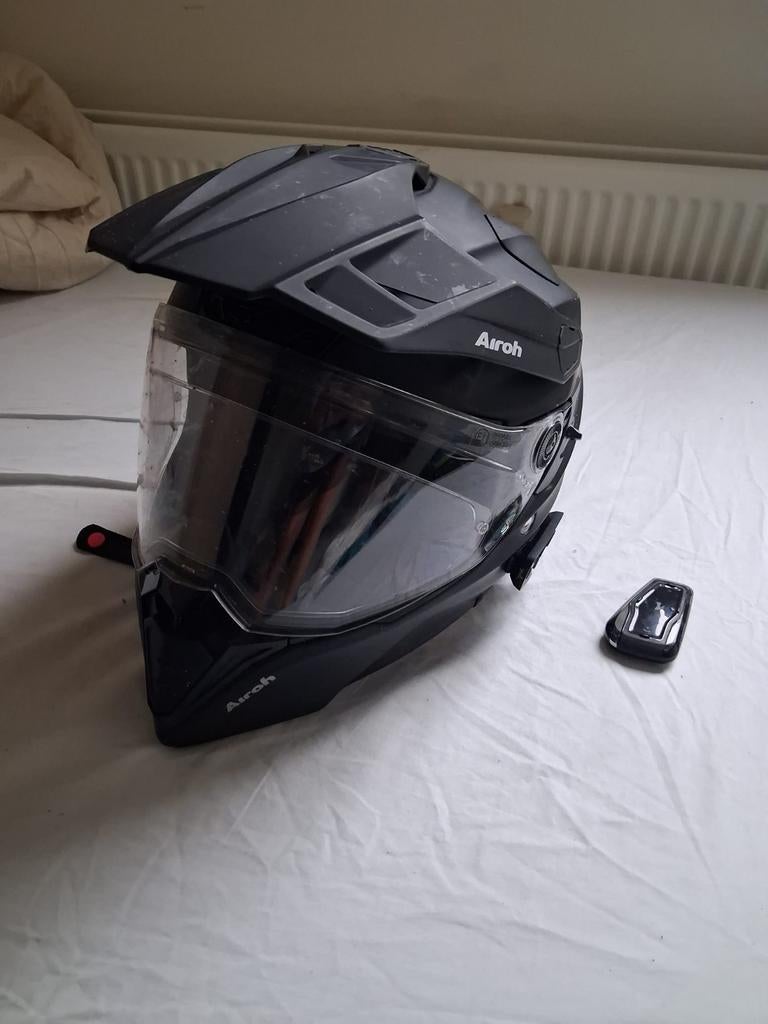 AIROH commander 2 Color Motorcross Helm, Motoren, Kleding | Motorhelmen, Ophalen of Verzenden, Tweedehands, Offroadhelm, Overige merken