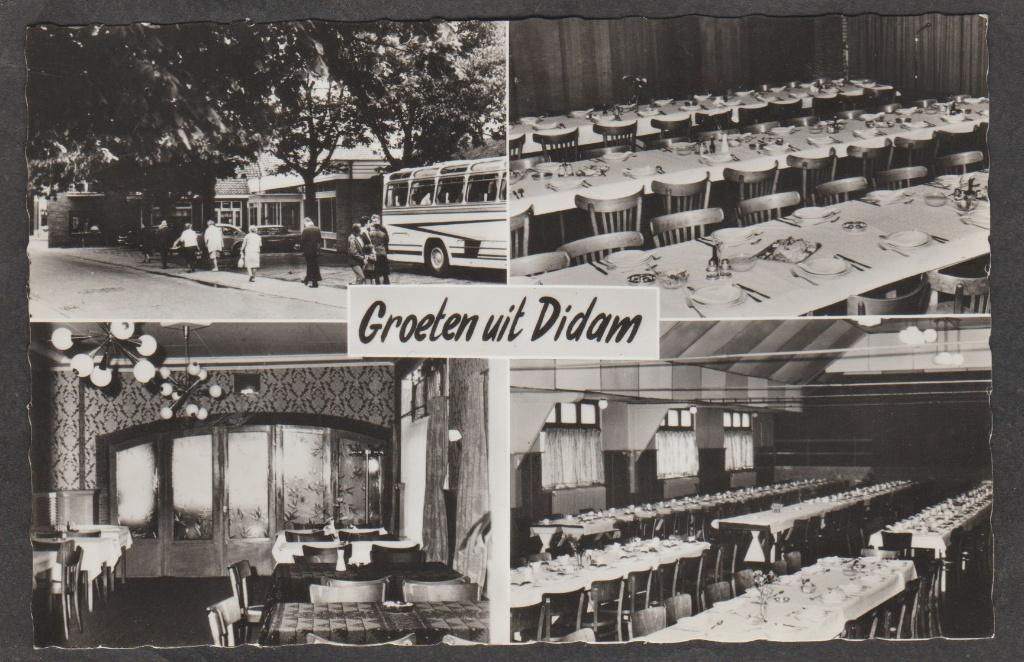 didam  hotel cafe rest.de zwaan 4 luik, Verzenden, 1960 tot 1980, Ongelopen, Gelderland