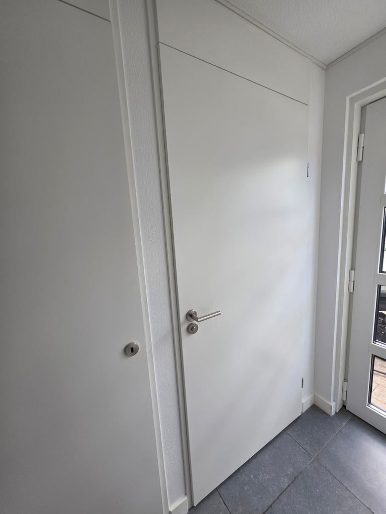 8 binnendeuren opdek 211.5x93 cm wit gelakt., Ophalen, Gebruikt, 80 tot 100 cm, Binnendeur