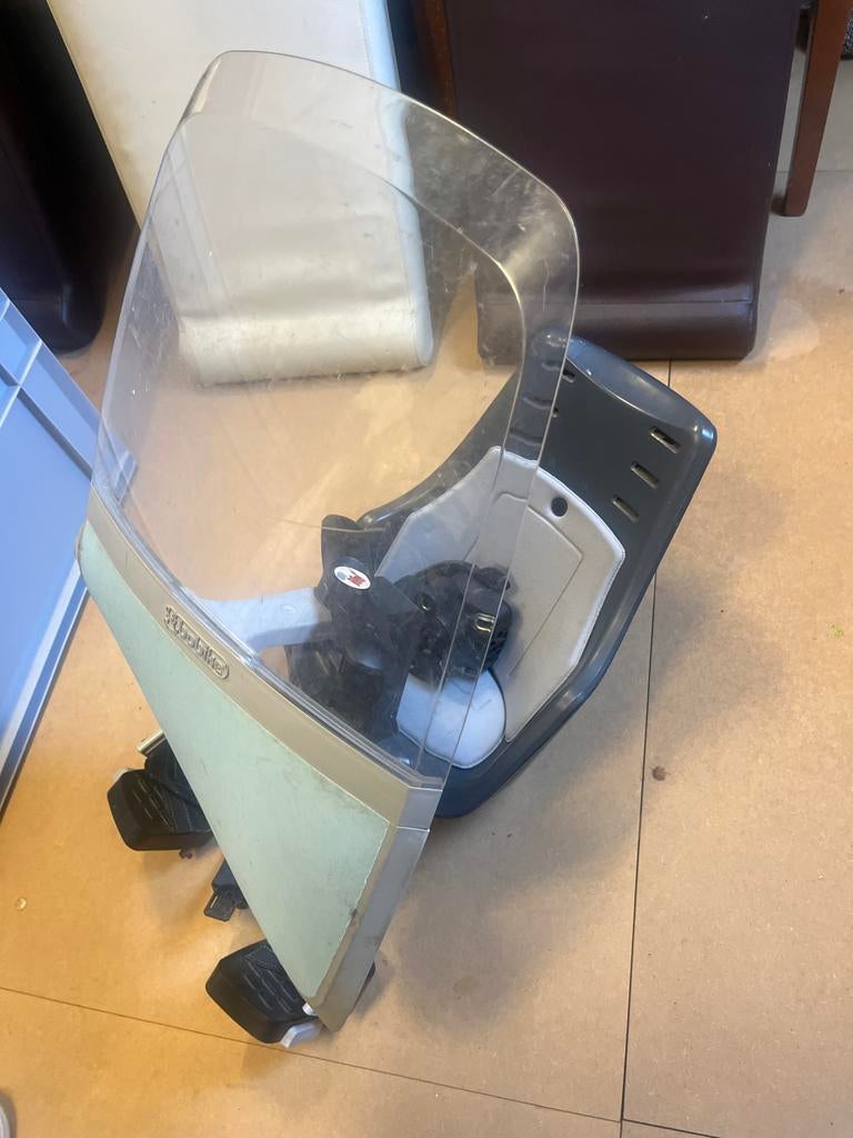 Bobike voorzitje met windscherm, Ophalen of Verzenden, Gebruikt, Voorzitje, Voetsteuntjes