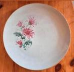 Schonwald Bavaria platte ronde schaal roze bloemen chrysant, Antiek en Kunst, Antiek | Schalen, Ophalen of Verzenden