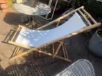 Bamboe ligstoel, Tuin en Terras, Ligbedden, Ophalen, Zo goed als nieuw, Rotan