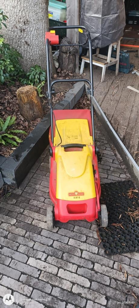 Wolf Garten Grasmaaier - Elektrisch en Compact, Tuin en Terras, Grasmaaiers, Ophalen, Cirkelmaaier, Elektrische grasmaaier, Opvangzak