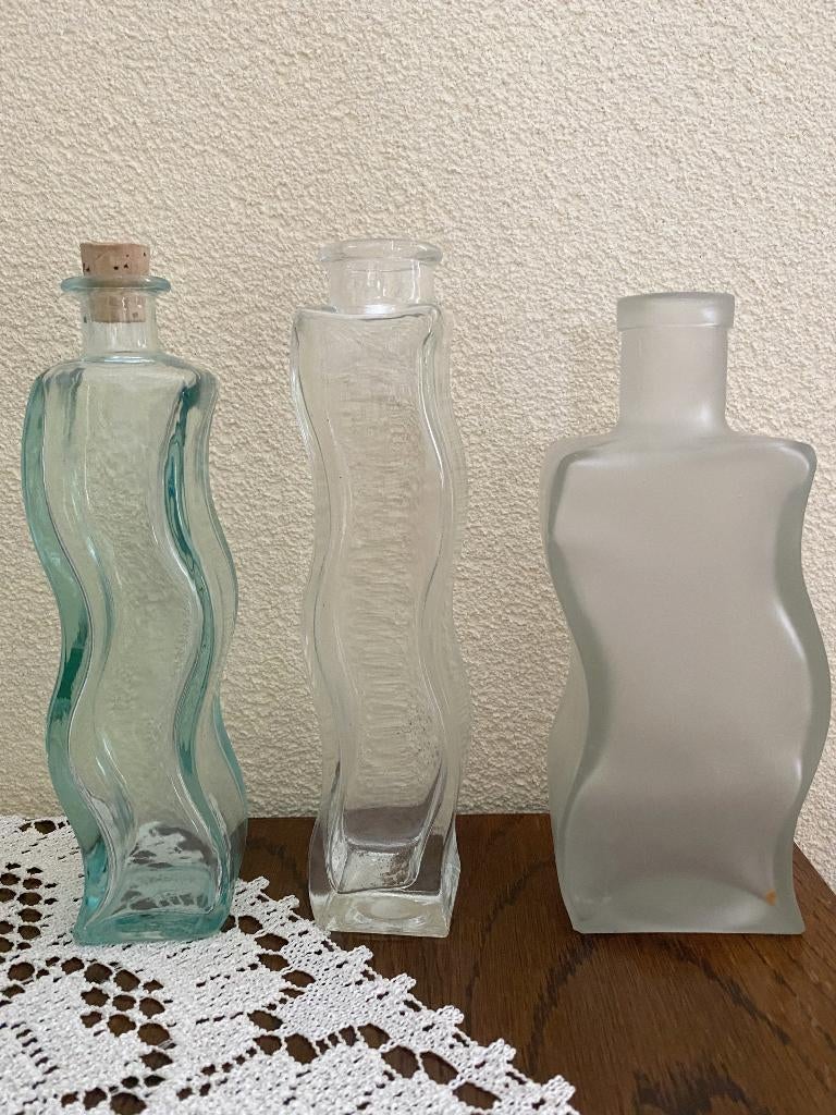 aparte SKÄMT kronkel -wave of golf vaasjes IKEA Sigga Heimis, Overige kleuren, Ophalen of Verzenden, Minder dan 50 cm, Glas