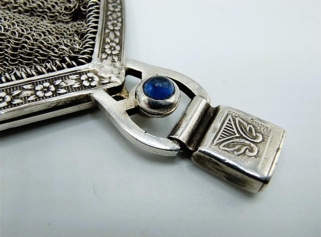 Zilveren art deco beursje, L. Kuppenheim, Pforzheim, 1915, Antiek en Kunst, Verzenden, Zilver