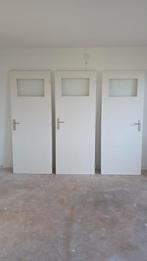 Drie binnendeuren met glas, Ophalen, Glas, Binnendeur, 200 tot 215 cm