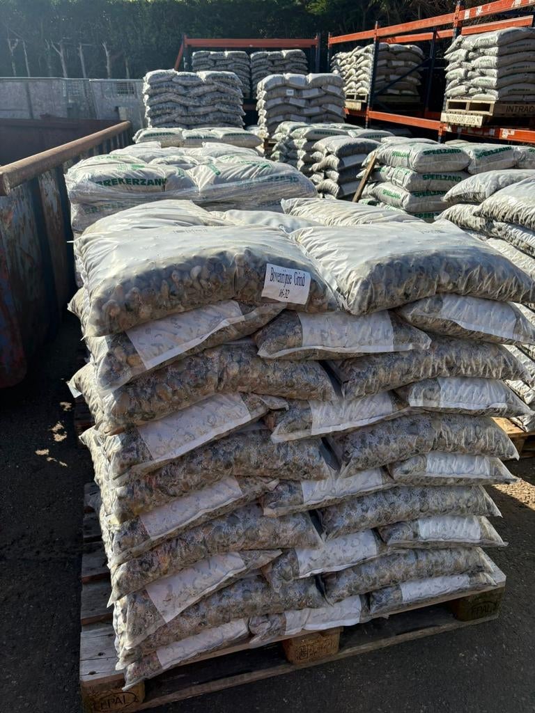 OUTLET ZAND GRIND AARDE ZAKKEN, Ophalen, Nieuw, Wit