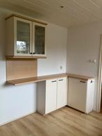 Keukenkast met bovenkast en werkblad, Huis en Inrichting, Keuken | Keukenelementen, Ophalen, Gebruikt, Wit, 150 tot 200 cm