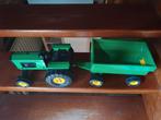 Metalen Tonka Tractor met aanhanger in prima staat. Opstu-, Ophalen of Verzenden, Zo goed als nieuw