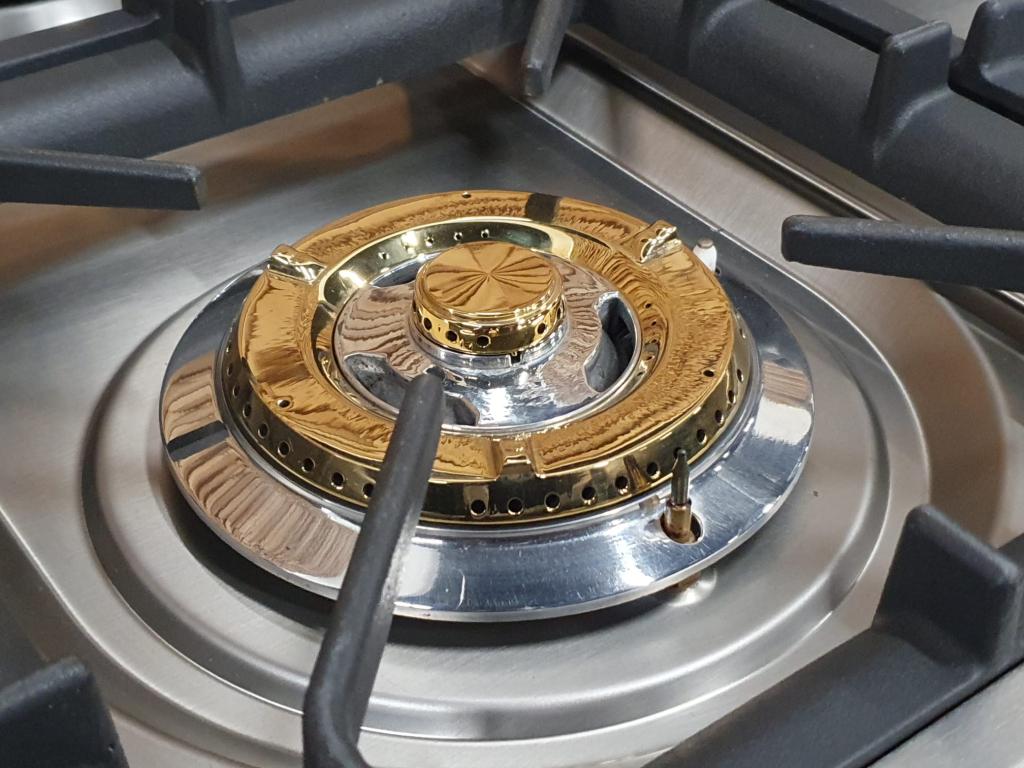 🔥Luxe Boretti Fornuis 90cm antraciet messing 6 pit 300° ove, Witgoed en Apparatuur, Niet ingevuld, 60 cm of meer, Niet ingevuld