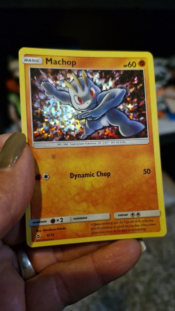 Machop Pokémon kaart 6/12, Ophalen of Verzenden