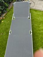 Grijze verstelbare ligstoel, Tuin en Terras, Ophalen, Zo goed als nieuw, Aluminium, Verstelbaar