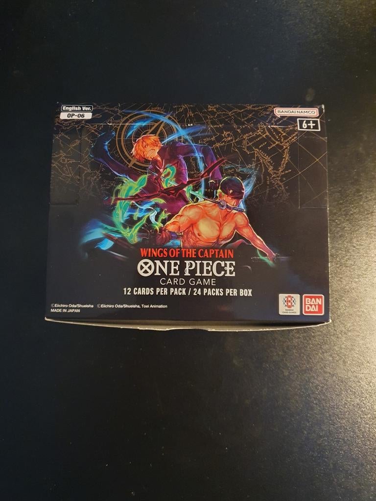 One Piece OP06 Wings of the Captain Booster box unsealed, Ophalen of Verzenden, Nieuw, Boosterbox