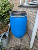 vat of regenton blauw 220 liter met deksel, Tuin en Terras, Regentonnen, Ophalen, Kunststof, Gebruikt, 150 liter of meer