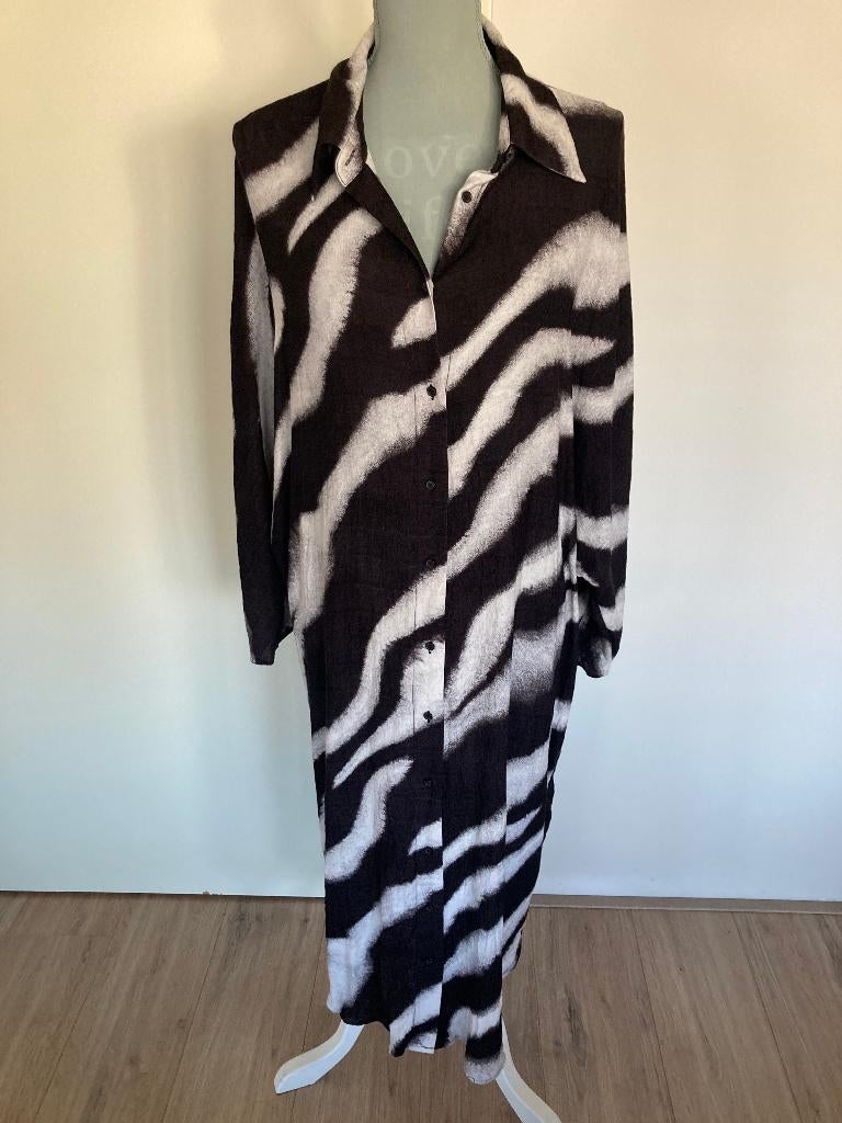 Viscose jurk/tuniek/lange blouse - H&M, Kleding | Dames, Jurken, Maat 38/40 (M), H&M, Overige kleuren, Ophalen of Verzenden