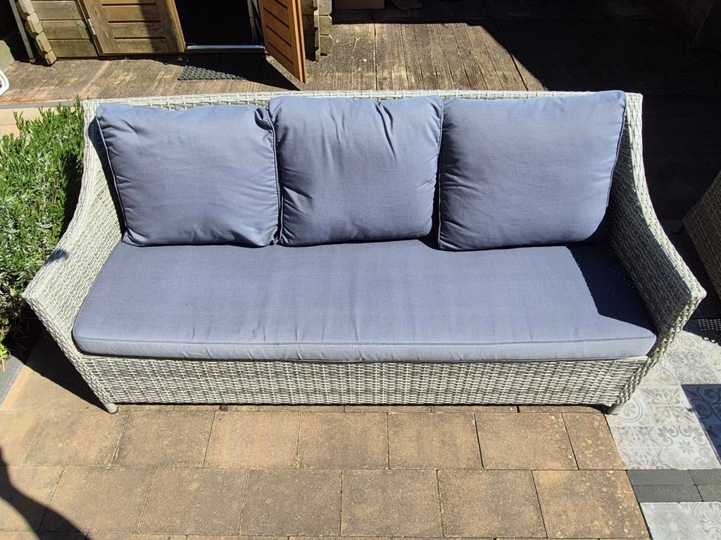 Le Sud Loungeset - 3-zitsbank en 2 fauteuils, Tuin en Terras, Tuinsets en Loungesets, Ophalen, 5 zitplaatsen, Gebruikt, Loungeset