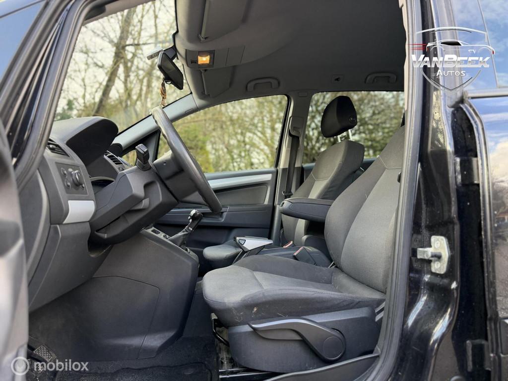 Opel Zafira 1.8 Executive Nwe Apk Nap 7 Persoons, Auto's, Opel, Gebruikt, 4 cilinders, Zwart, Origineel Nederlands