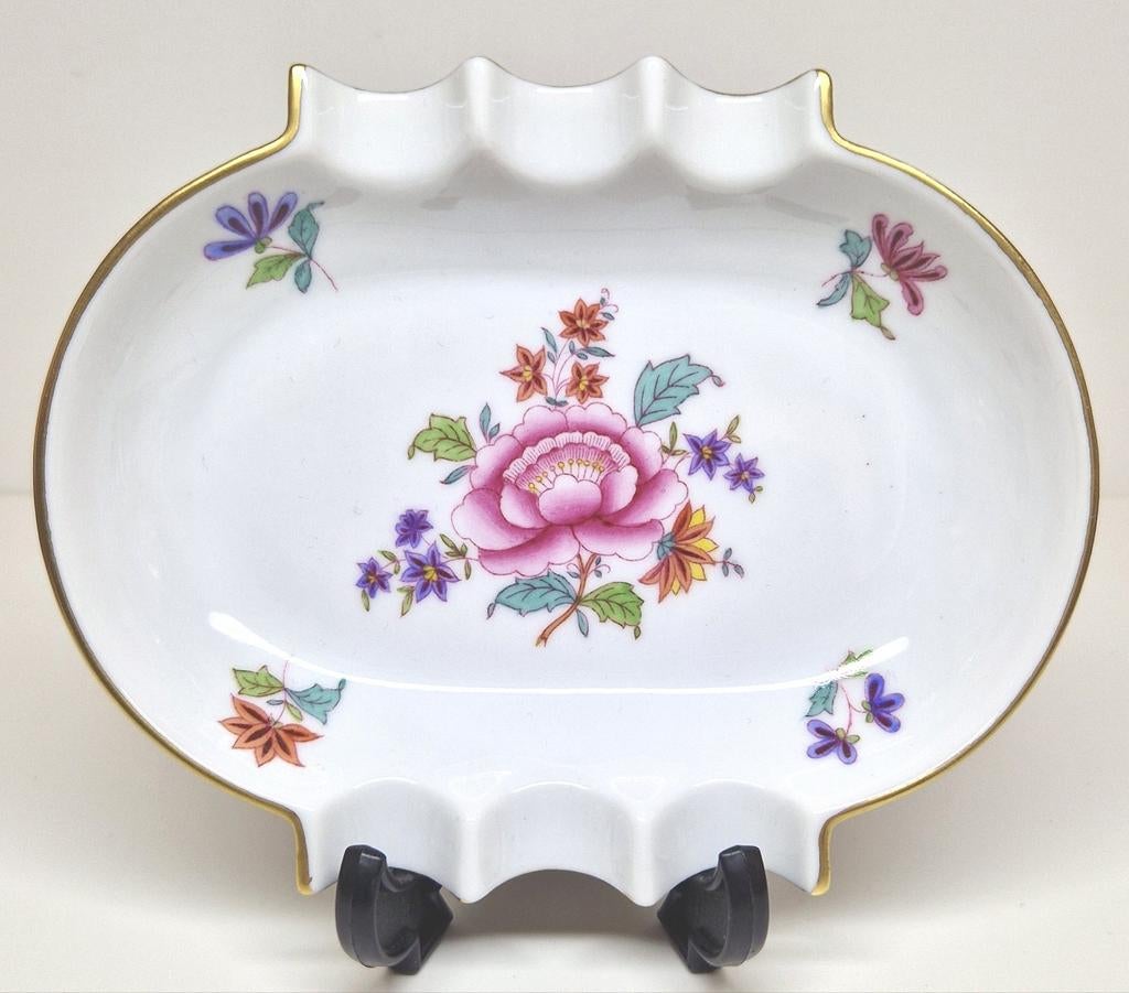 Herend asbak, Multicolor Nanking Bouquet decor., Antiek en Kunst, Antiek | Porselein, Ophalen of Verzenden