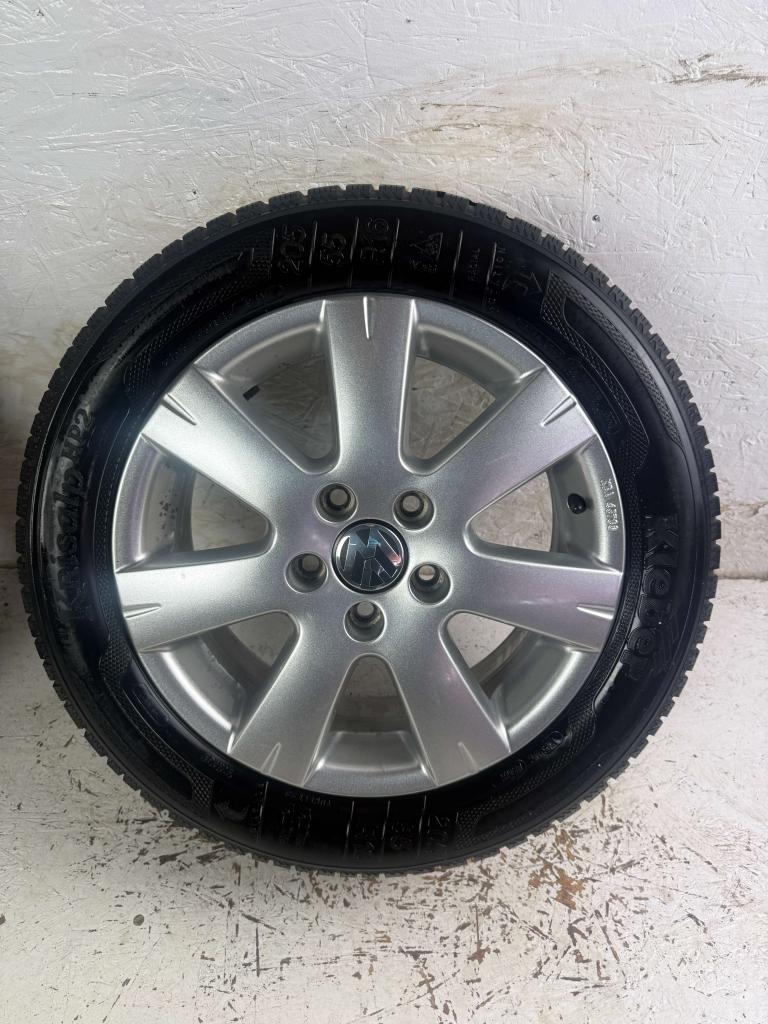Originele Volkswagen Golf Jetta velgen 16" 5x112 Vitus caddy, Niet ingevuld, Gebruikt, 16 inch, Banden en Velgen
