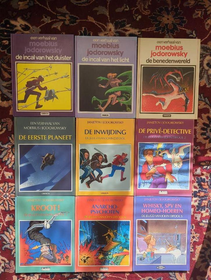 een verhaal van moebius jodorowski/ De jeugd van John Difool, Boeken, Stripboeken, Zo goed als nieuw, Complete serie of reeks